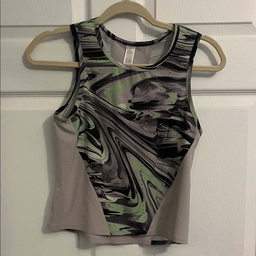 Lululemon Swift Ventilated Running Tank Top Paint Glide Warp